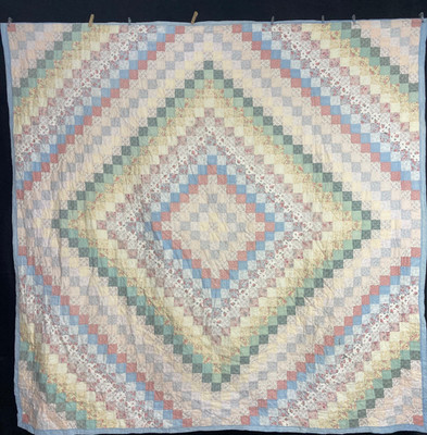 Vintage handgefertigte schöne Reise um die Welt mehrfarbig Quilt 81,4 x 79,5 Zoll