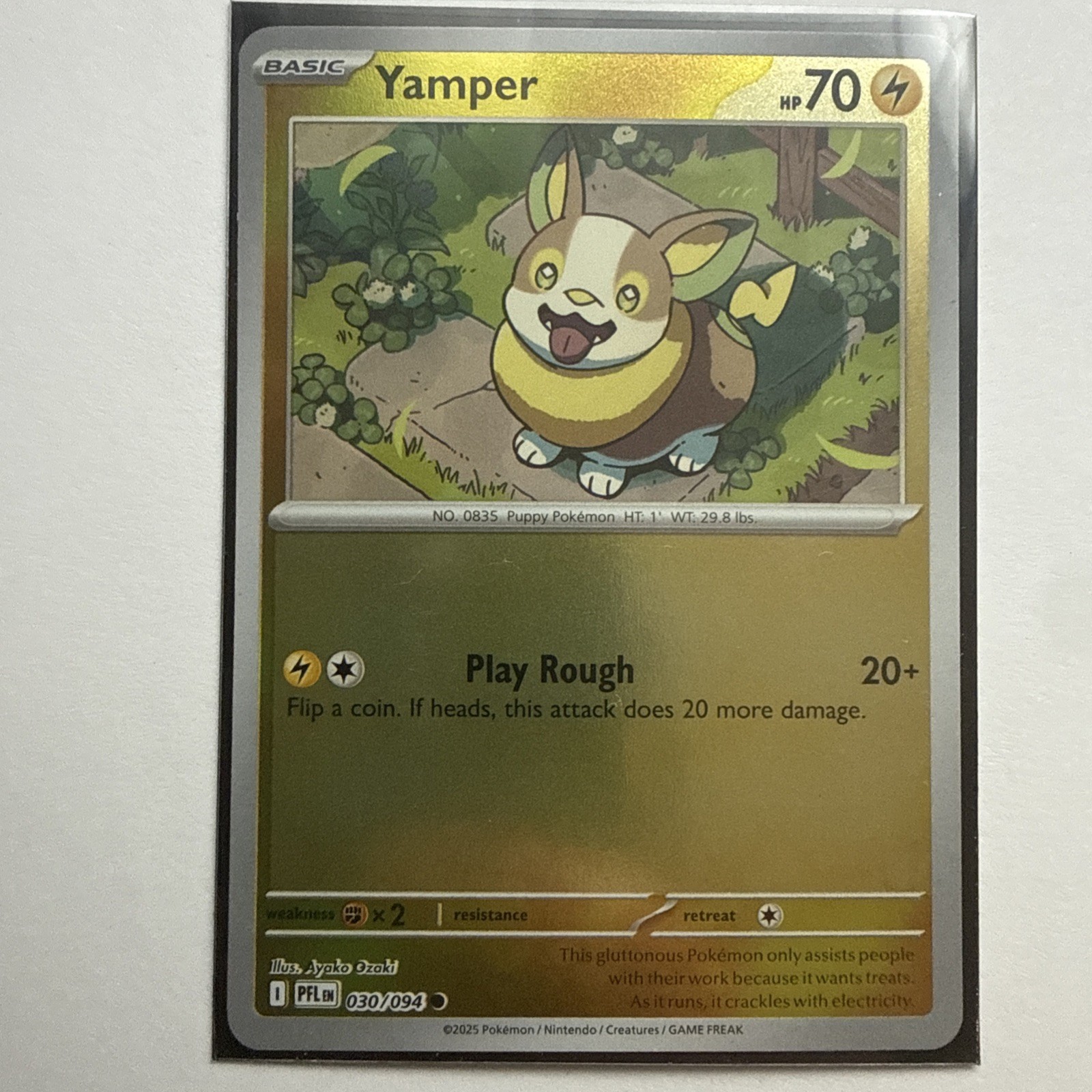 Yamper 030/094 Me02: Phantasmal Flames Reverse Holo