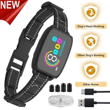 Smart Automatic Anti Barking Dog Pet Collar Digital Waterproof Stop Bark Collar