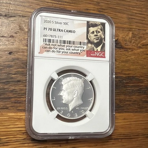 NGC 2020-S PF70UCAM JFK Silver Half Dollar Proof 🇺🇸