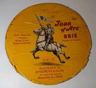 13 1/2" Vintage Joan of Arc Sign France Cheese Sign Lid Top Moonachie New Jersey — photo 2