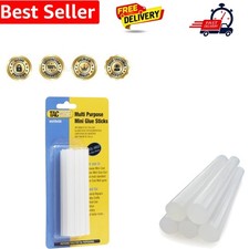 Cool Melt Glue Sticks, 7.4mm x 100mm, Pack of 12, Clear 0.33 per stick