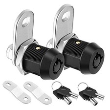 2 Pack Cabinet Lock with Keys, 5/8'' Heavy Duty Tubular Cam Lock for RV