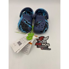 Crocs Classic Marbled Clog Navy Multi Blue Black Toddler Size C4 206838-4HQ
