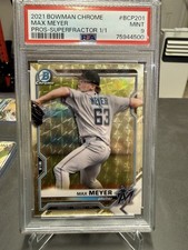 Marketplace image: Topps 2021 Bowman Chrome Max Meyer Prospects Superfractor 1/1 RC #BCP-201 PSA 9