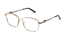 Escada VESE74 Eyeglasses Eye Glasses 0301 Sh.Rose Gld W/Blk Pts Authentic New 54