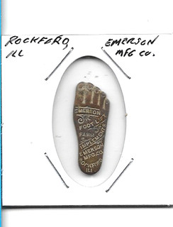 Foot Shaped Rockford IL Token EMERSON MFG. CO.