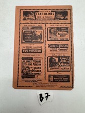 Lake Haines Drive-In Theatre October November Schedule Handbill Florida
