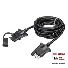 9ft Trailer 4 Pin Flat Wire Extension Cable, 18AWG 4 Way Trailer Wiring