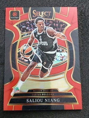 2025-26 Select EuroLeague RED PRIZM /199 #58 Saliou Niang, Virtus Bologna