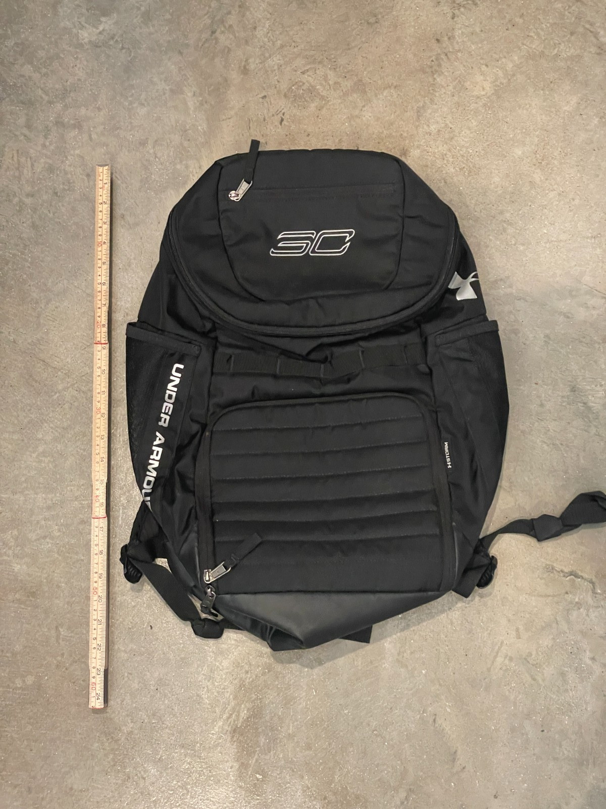 Under Armour SC30 Backpack Stephen Curry Laptop Sleeve Multi Zip School Bag EUC thumbnail 4