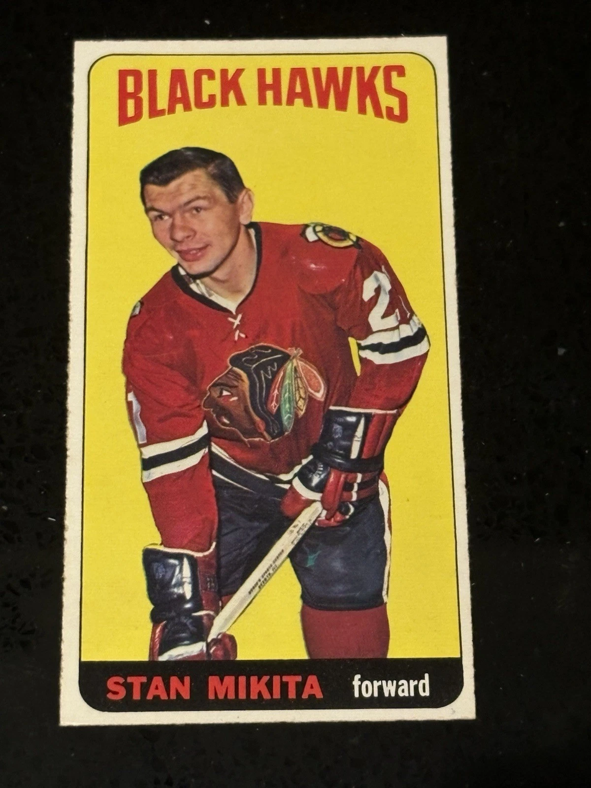 1964-65 TOPPS #31. STAN MIKITA. BEAUTIFUL HIGH END CARD. NRMT