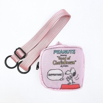 ROOTOTE Snoopy Pink Nylon Lightweight Tote Bag with Adjustable Strap Compact