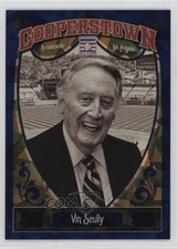 2013 Panini Cooperstown Collection Blue Crystal Shard 339/499 Vin Scully #65 4z8