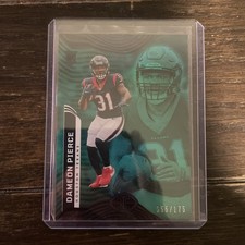 2022 Panini Illusions Dameon Pierce #37 Trophy Collection Emerald RC Teal /175