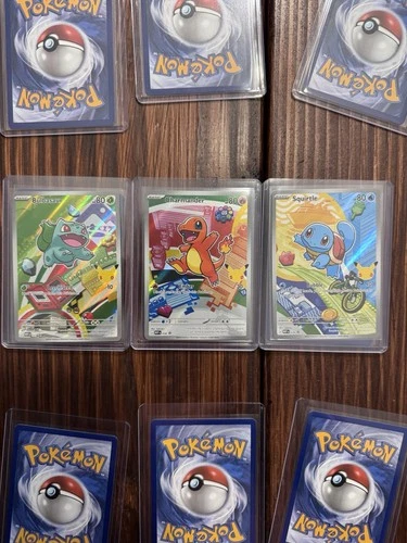 First Partner Illustration Series 1 Charmander, Squirtle, Bulbasaur, Pokemon Set