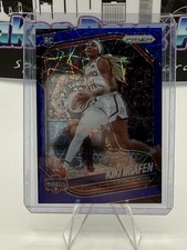 2025 Panini Prizm WNBA #72 Kiki Iriafen Rookie Blue Velocity RC Mystics