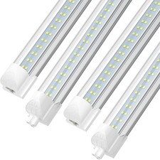 25 Pack 8FT LED Shop Light Fixture T8 72W 6000K Linkable Garage Ceiling Lighting
