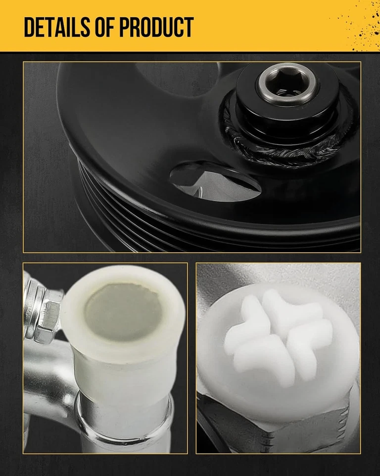 Power Steering Pump For 1997-2003 BMW 540i 1997-2001 BMW 740i 215968 32411141569 - Image 2 of 4