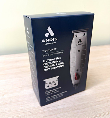 Andis T-Outliner Corded T-Blade Trimmer Magnetic Motor Gray Face/Neck