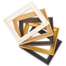CANFRAVAS 11x14 Solid Wood Canvas Floater Frame, 11"x14", Black