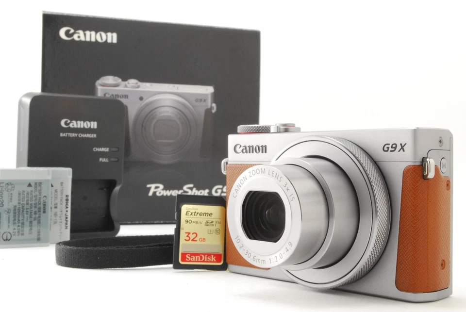 [MINT w/box] Canon Powershot G9X Mark II 20.1MP Silver Digital Camera From JAPAN - Image 2 of 4