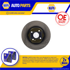 2x Par de discos de freno sólidos para FIAT 124 SPIDER 348 1.4 trasero 2016 en 55253268 juego