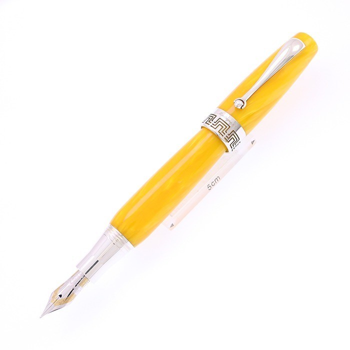 Montegrappa Fountain Pen Miya Yellow celluloid Nib F 18K Writing instrument