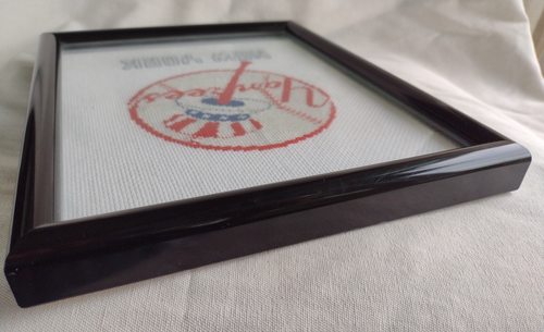 Agujas de jengibre vintage con marco de vidrio de los Yankees MLB Austin, TX - Imagen 7 de 16
