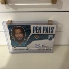 Panini 2025 Donruss Elite Pen Pals Rookie Auto Bhayshul Tuten Jaguars NFL Card