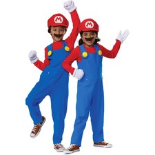 Disguise Licensed Nintendo Mario Elevated Jumpsuit Child Unisex Costume 146319