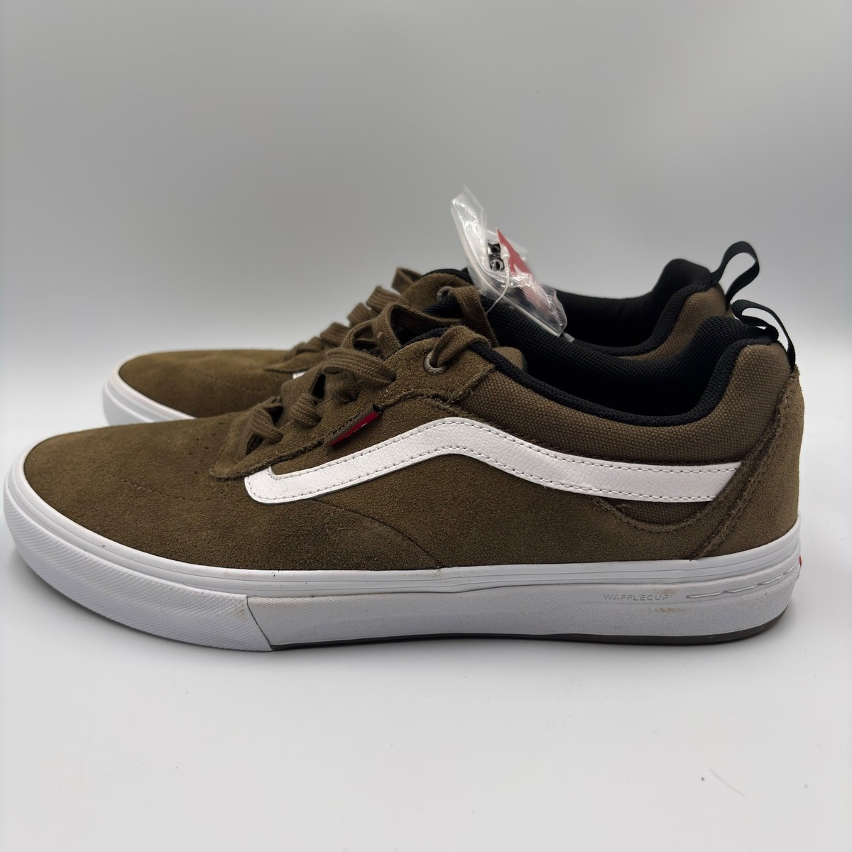 Vans Mens Kyle Walker Pro 2 Green White Suede Skateboarding Sneakers Size US 7.5 Vans Skateboarding Mens Suede Kyle Pro 2 Shoes Antique White main image 2