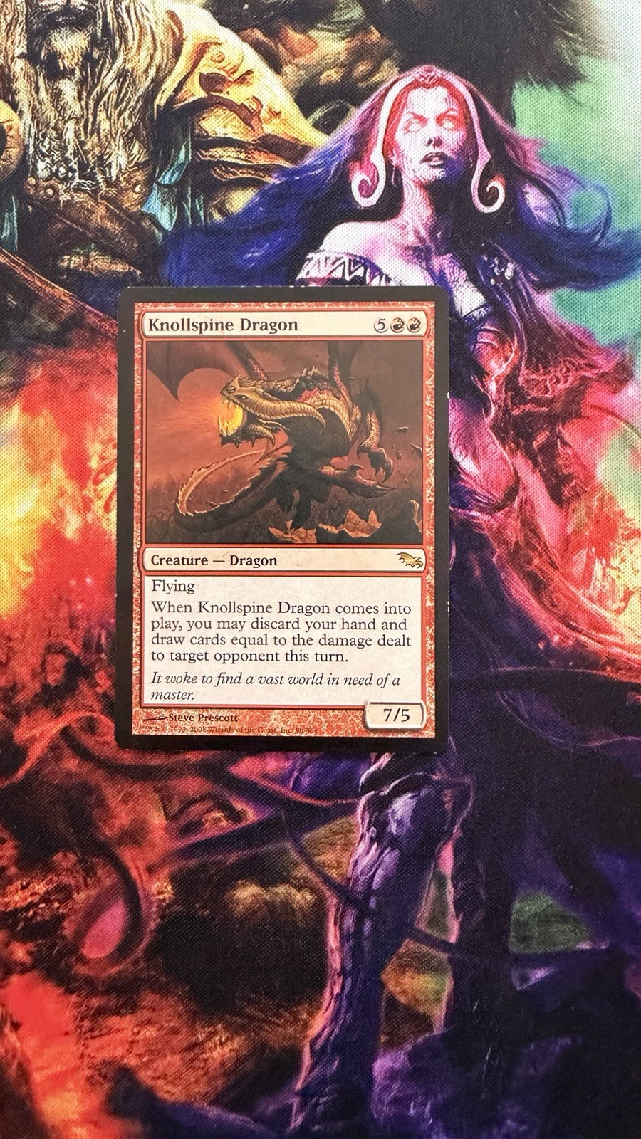 Magic The Gathering MTG KNOLLSPINE DRAGON Shadowmoor LP Lightly Played