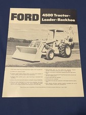 Ford 4500 Tractor Loader Backhoe Dealer Sales Brochure