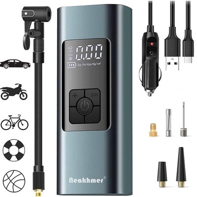 Luftkompressor Reifendruckpumpe Akku USB Manometer Tauschbar