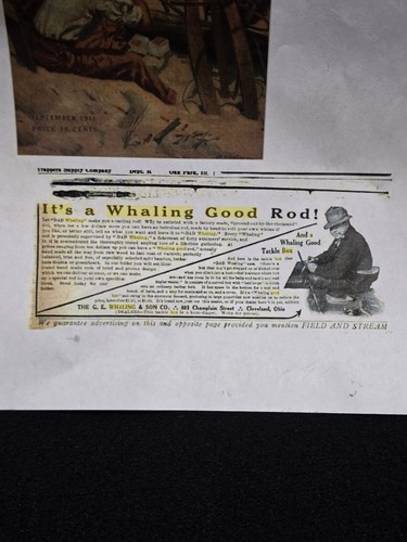 Seltene frühe 1900er Jahre "IT'S WHALING GOOD BOX" Metall Fisch Bauch Tackle Box @ES - Bild 22 von 24