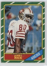 1986 Topps Jerry Rice (C* on Copyright Line) #161 HOF 1to2