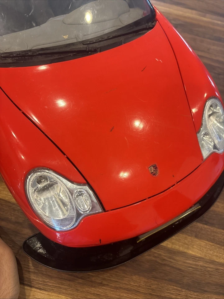 Porsche 911 New Bright RED RC 1/6 Scale Remote Control Car Only-UNTESTED/PARTS! - Image 2 of 4