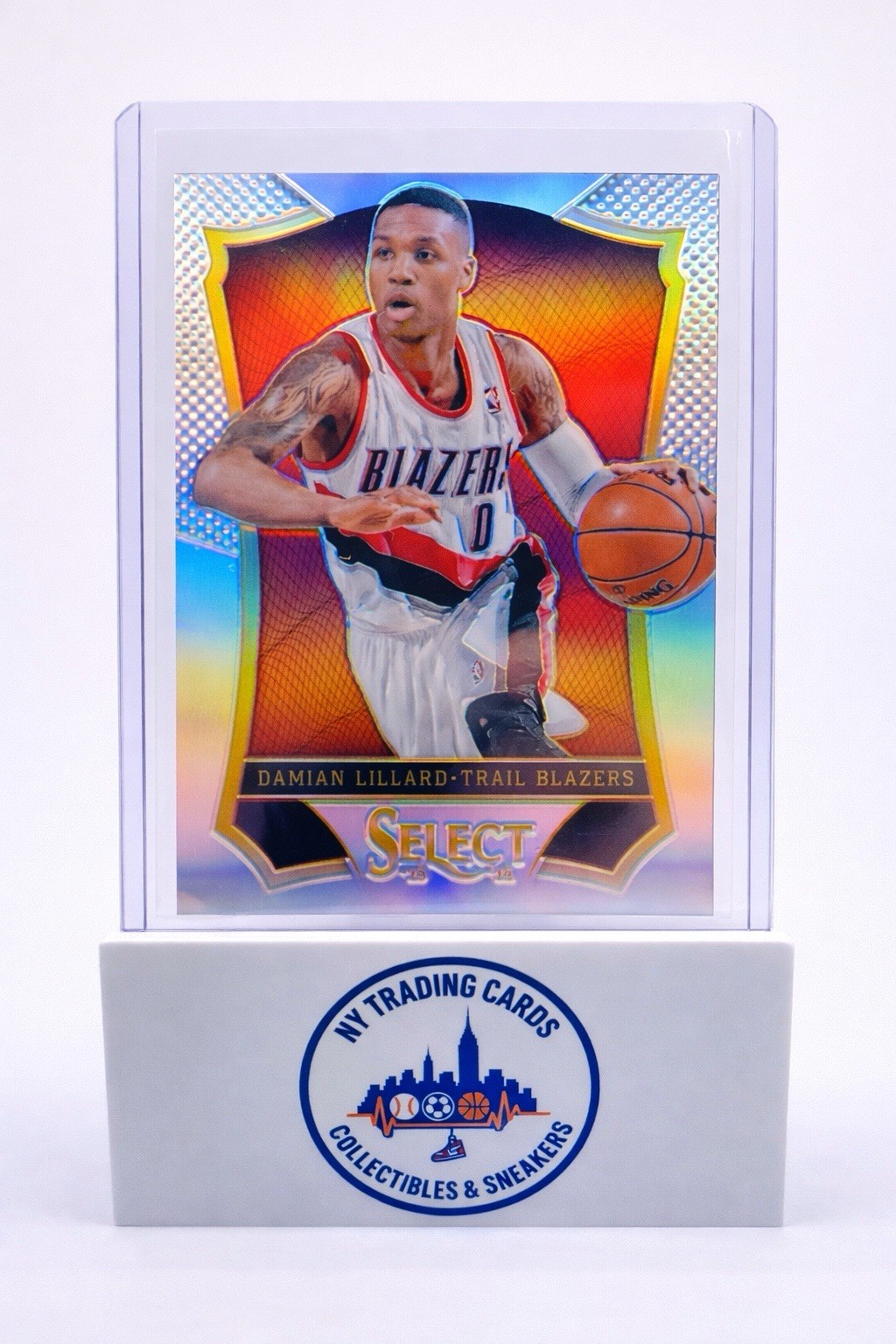 2013-14 Panini Select Basketball Silver Prizm Refractor Damian Lillard #62 🔥