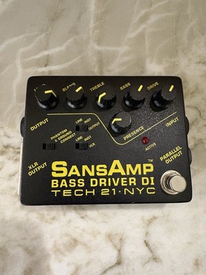 Tech 21 SansAmp Bass Driver DI Analog Bass Preamp/DI/Overdrive Pedal