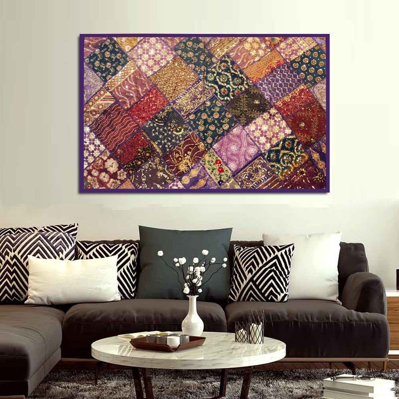 Christmas Gift Home Decor Cotton Handmade Patchwork Wall HangingThrow Tapestry