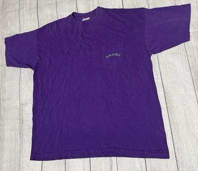 CAMEL CIGARETTES PURPLE POCKET T-SHIRT 1993 SIZE XL Defect Center Graphic