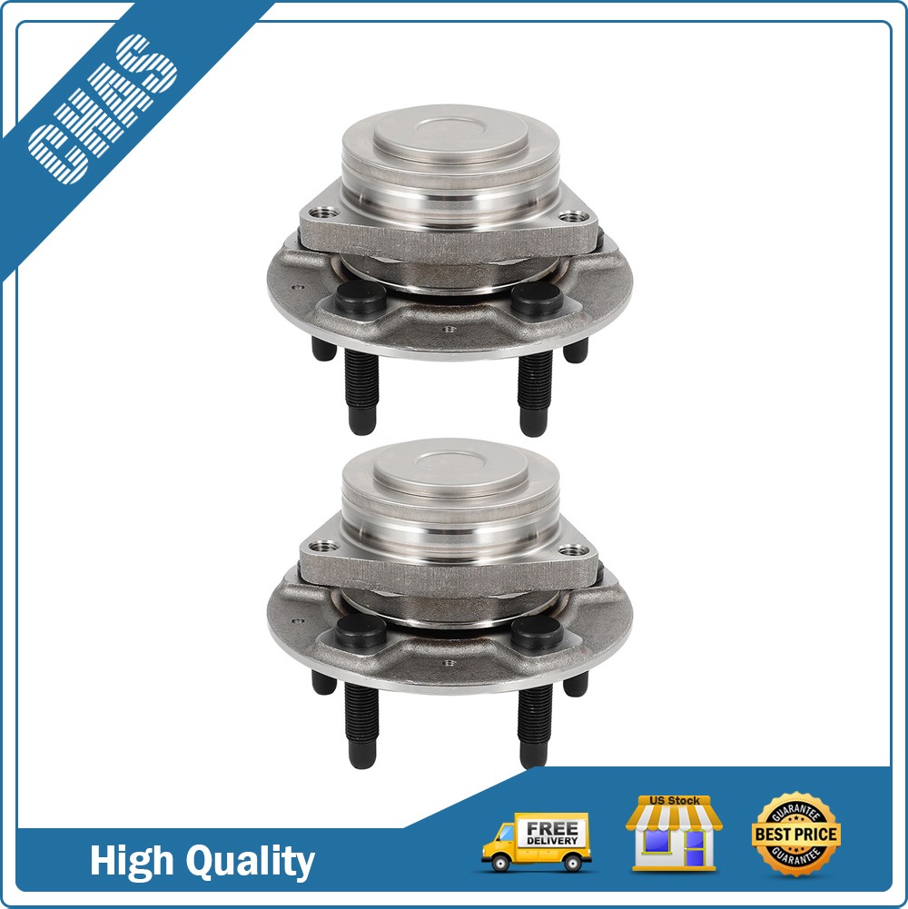 Pair (2) Front Wheel Hub Bearing For Chevy Camaro LT SS Convertible 2016-2017