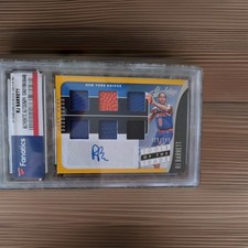 Rj Barrett 2019 absolute tools of the trade ball jersey auto autograph #119/149 