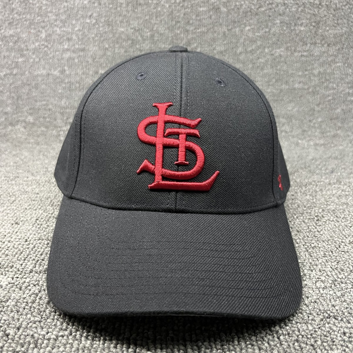 St. Louis Cardinals '47 Brand MVP Black Snapback Hat MLB Adjustable Cap