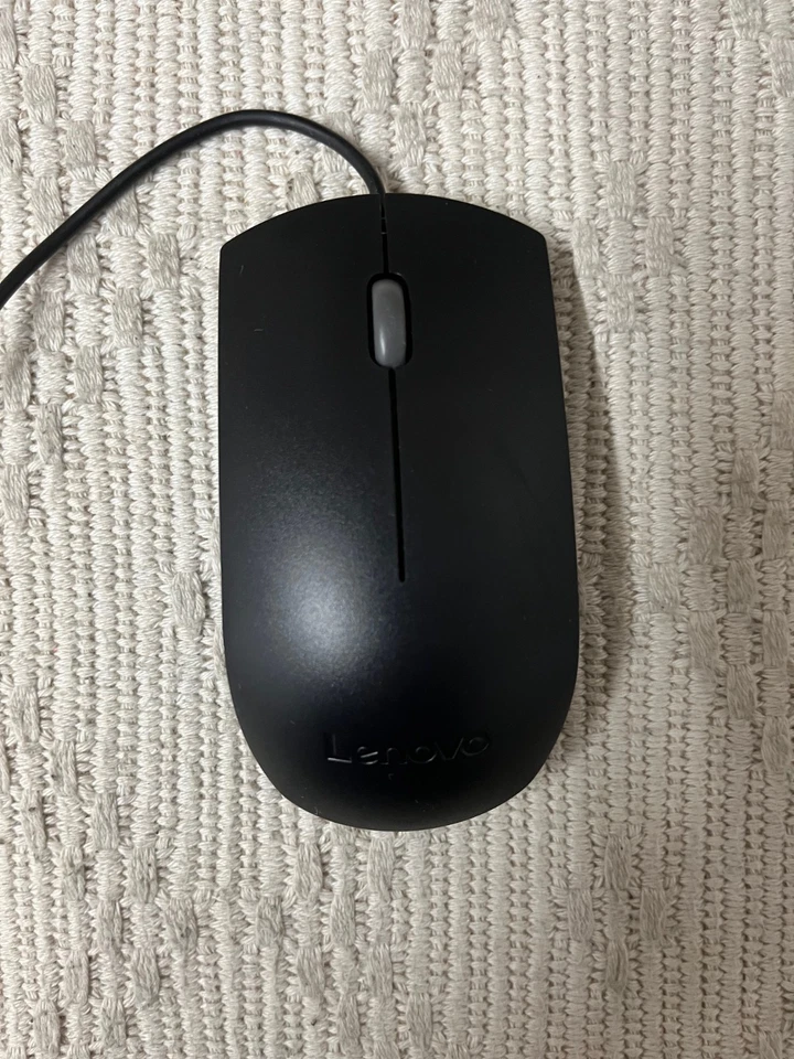 Lenovo Wired USB Optical Mouse 1600DPI Scrolling Black EMS-537A SM-8823 - Image 2 of 3