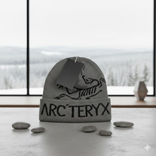 Arc'teryx Bird Word Toque Beanie Grey Void Wool Winter Ski Hat NWT