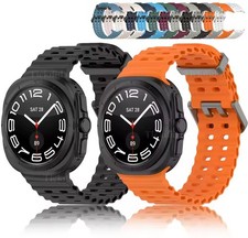 NEW Sport Soft Silicone Band for Samsung Galaxy Watch Ultra 2025 NO Gaps Strap