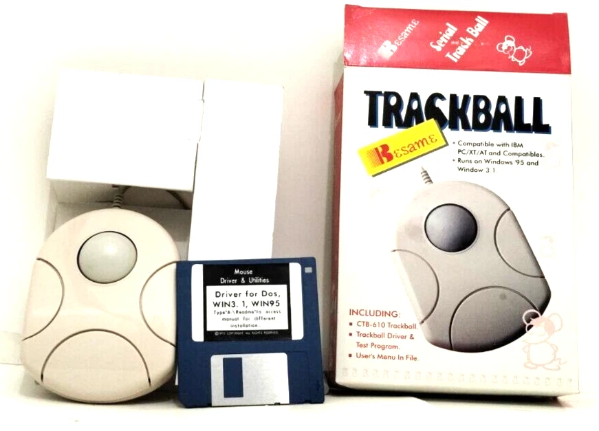 NEW Besame 3 Button Serial Trackball in Original Box! Rare/Vintage/Retro - Image 3 of 4