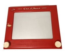 Vintage Etch A Sketch No 505 Magic Screen Red / Blue 9.5